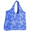 BOLSO REUSABLE AZUL FLORES BLANCAS