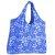 BOLSO REUSABLE AZUL FLORES BLANCAS