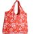 BOLSO REUSABLE ROJO FLORES BLANCAS