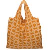 BOLSO REUSABLE NARANJA CIRCULOS BLANCOS