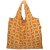 BOLSO REUSABLE NARANJA CIRCULOS BLANCOS